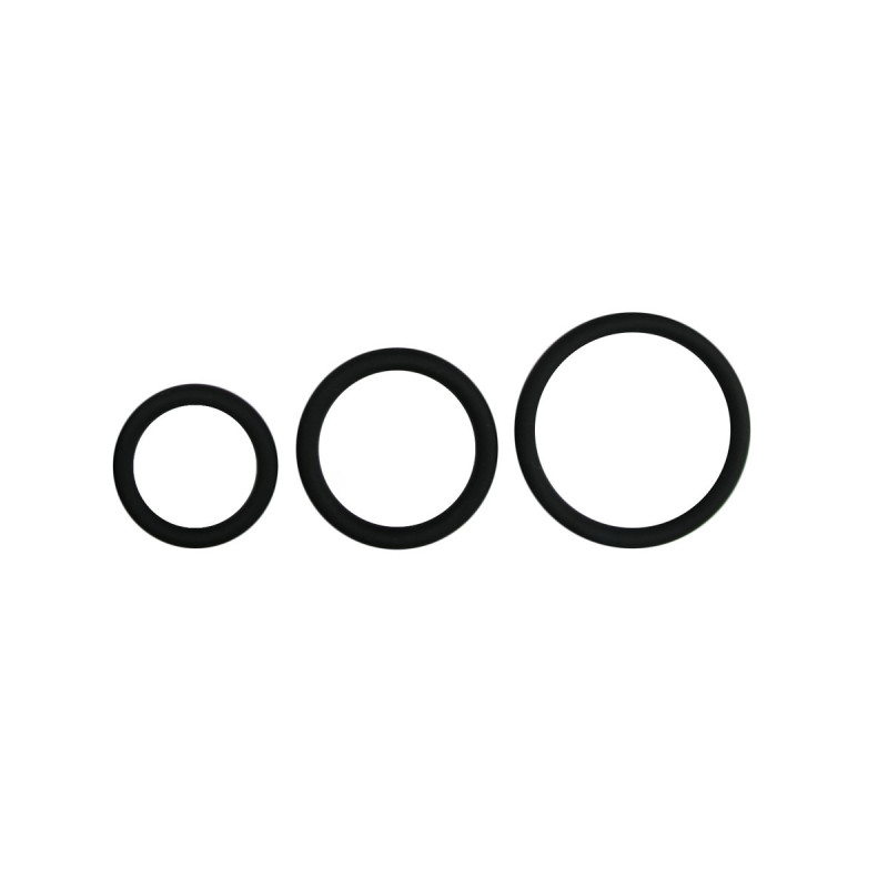 EasyToys Men Only Pack 3 cockrings Silicone Noir